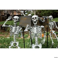 5 Ft. Life Size Posable Skeleton Halloween Decoration
