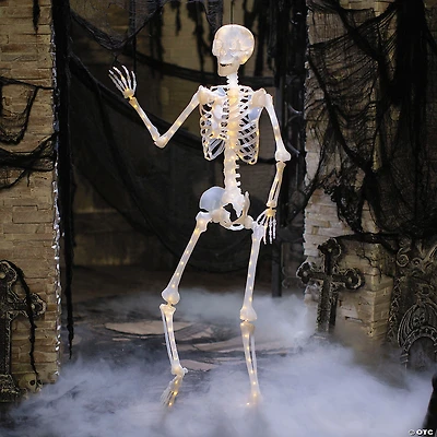 5 Ft. Light-Up Translucent Plastic Skeleton Decoration