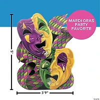 5 Ft. Mardi Gras Mask Cardboard Cutout Stand-Up
