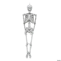 5 Ft. Posable Disco Skeleton Halloween Decoration