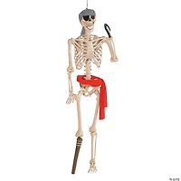 5 Ft. Posable Pirate Skeleton Halloween Decoration