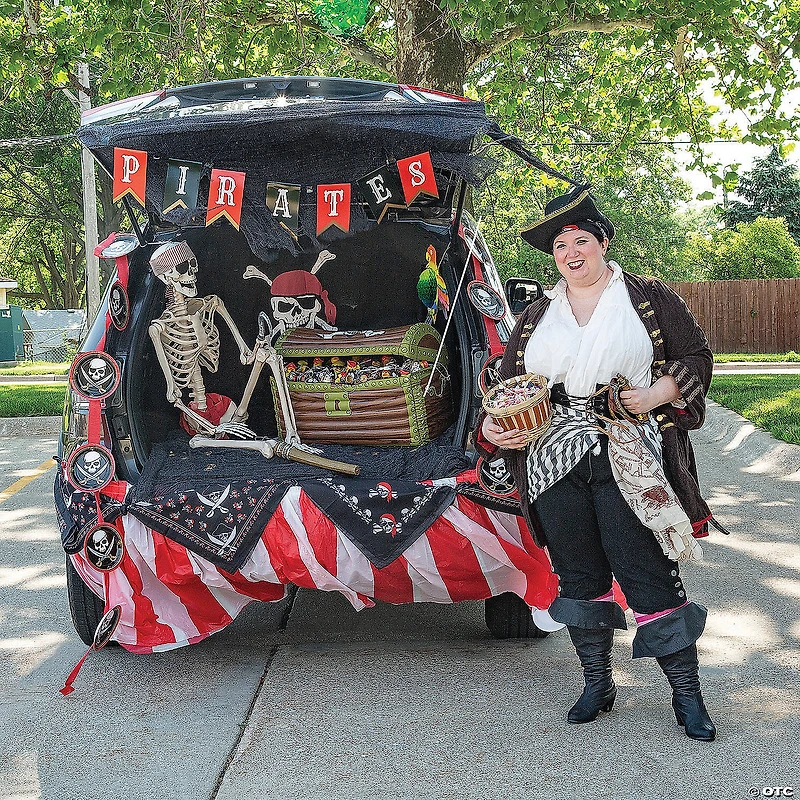 5 Ft. Posable Pirate Skeleton Halloween Decoration