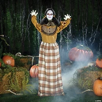 5 Ft. Standing Creepy Woman Plastic Pop-Up Halloween Decoration