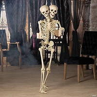 5 Ft. Two-Headed Life-Size Posable Skeleton Halloween Decoration
