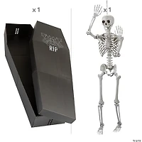 5' Skeleton & Coffin Decorating Kit - 2 Pc.