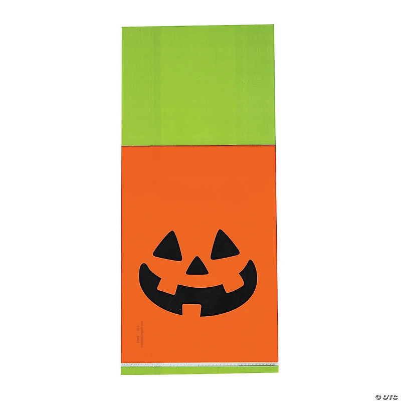 5" x 11 1/2" Bulk 50 Pc. Halloween Jack-O’-Lantern Cellophane Bags