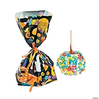 5" x 11 1/2" Halloween Ghost Cellophane Treat Bags - 12 Pc.