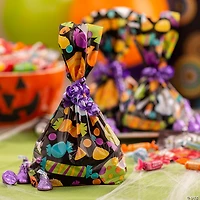 5" x 11 1/2" Halloween Ghost Cellophane Treat Bags - 12 Pc.