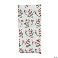 5" x 11" Candy Cane Cellophane Treat Bags - 12 Pc.