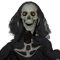 50" Animated Hanging Winged Grim Reaper with LED Eyes Halloween Decoration