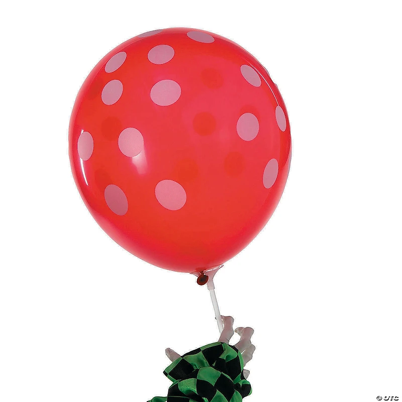 51 1/2" Animated Standing Clown with Polka Dot Balloon Halloween Decoration