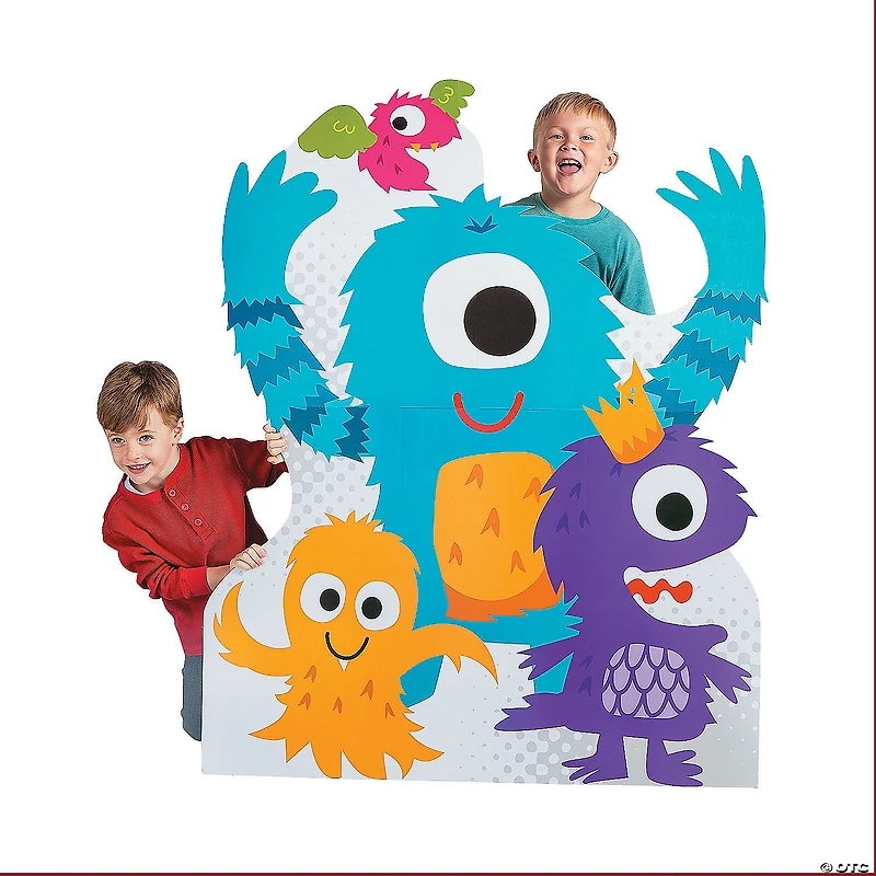 54" Cute Monster Cardboard Cutout Stand-Up