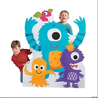54" Cute Monster Cardboard Cutout Stand-Up