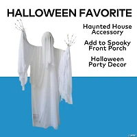 55" x 65 1/2" Standing Animated Skeleton Ghost Halloween Decoration