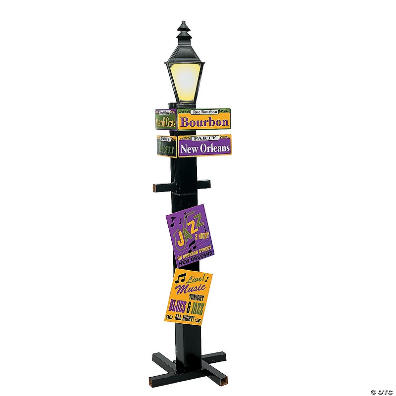 56" Mardi Gras Directional Sign Cardboard Stand-Up