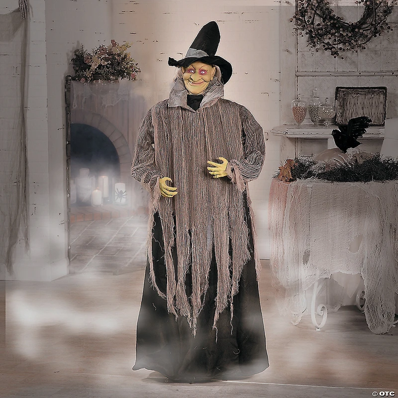 59" x 54" Floating Witch Halloween Decoration