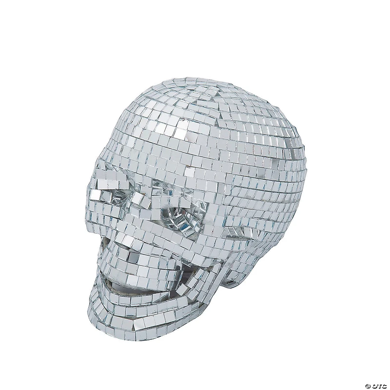 6 1/4" Disco Mosaic Skull Halloween Decoration