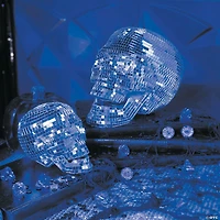 6 1/4" Disco Mosaic Skull Halloween Decoration