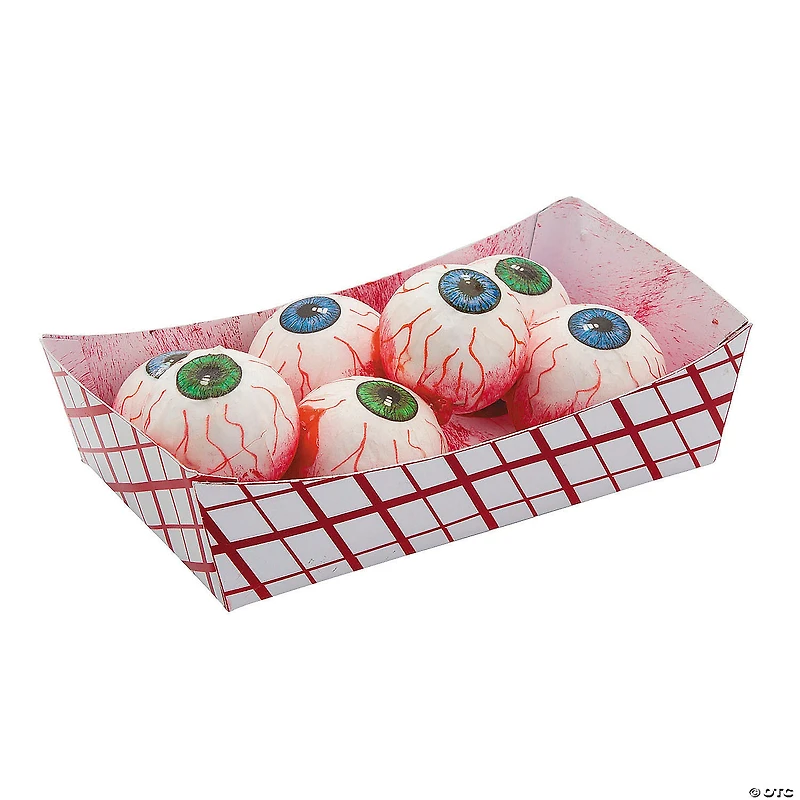 6 1/4" x 2 1/2" Food Tray of Eyeballs Plastic Halloween Decoration