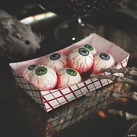 6 1/4" x 2 1/2" Food Tray of Eyeballs Plastic Halloween Decoration