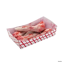 6 1/4" x 2 1/2" Food Tray of Fingers Plastic Halloween Decoration