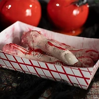 6 1/4" x 2 1/2" Food Tray of Fingers Plastic Halloween Decoration