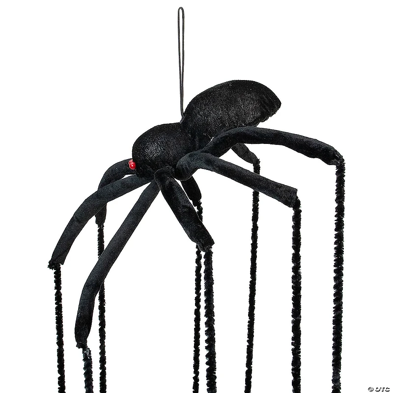 6' Black Long Legged Spider Halloween Decoration