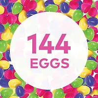 6" Bulk 144 Pc. Bright Plastic Easter Egg
