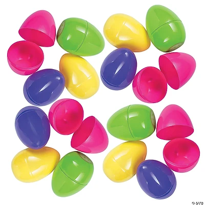 6" Bulk 144 Pc. Bright Plastic Easter Egg