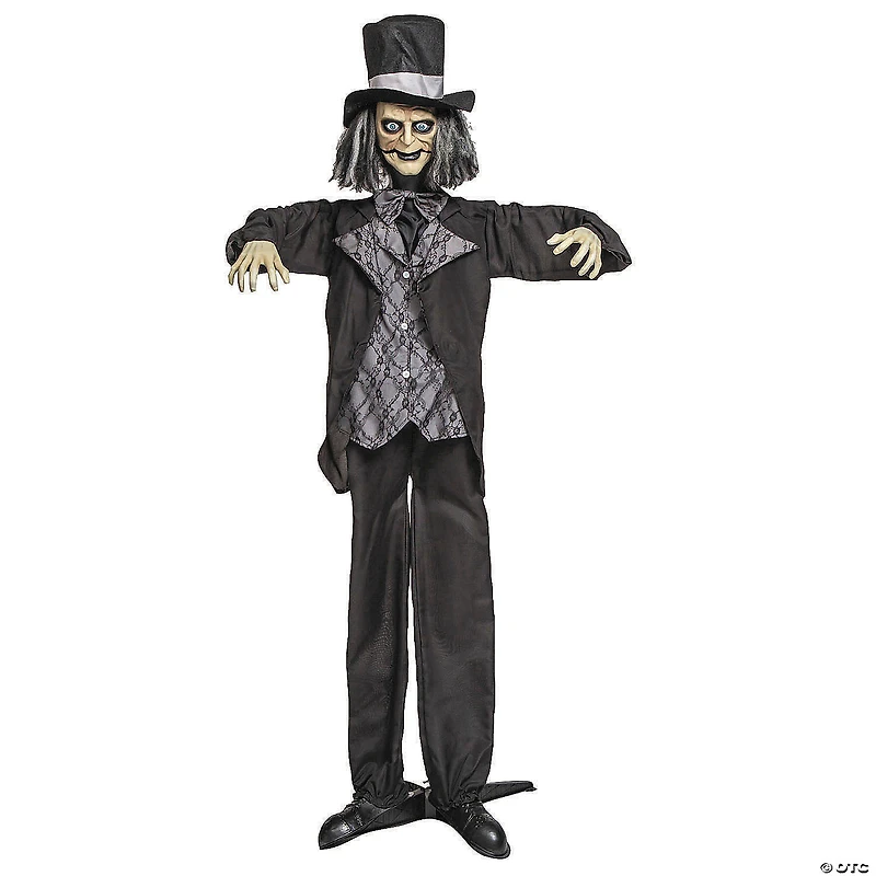 6 Ft. 2 3/4" Animated Standing Pop-Up Jaw Groom Halloween Decoration