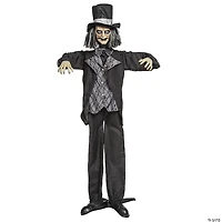 6 Ft. 2 3/4" Animated Standing Pop-Up Jaw Groom Halloween Decoration