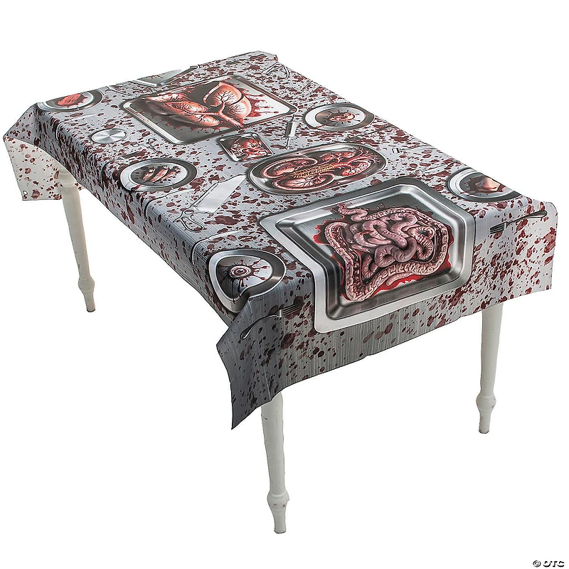 6 Ft. 6 3/4" Bloody Body Parts Tablecloth Halloween Decoration