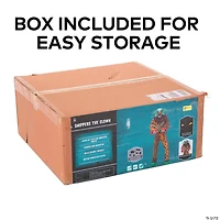 6 Ft. Animated Light-Up Yellow & Black Snippers the Clown Halloween Decoration