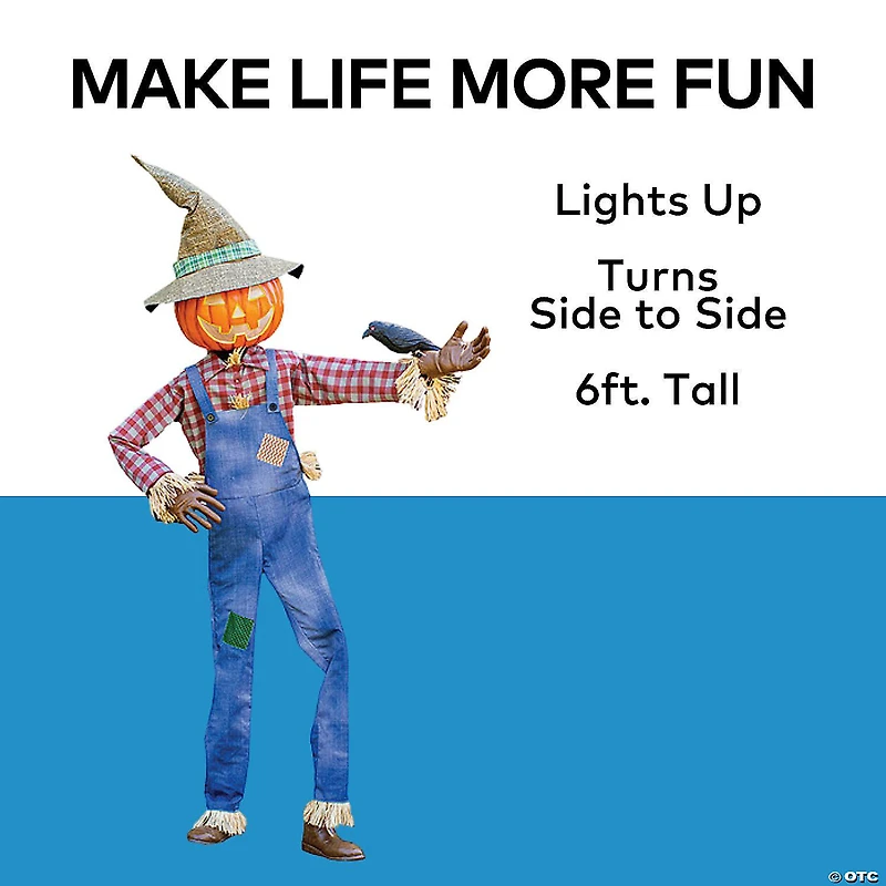 6 ft. Animated Whimsical Scarecrow