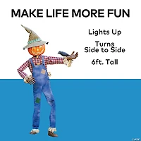 6 ft. Animated Whimsical Scarecrow
