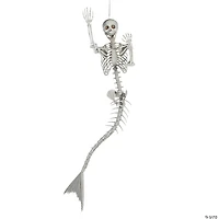6 Ft. Life-Size Original Mermaid Skeleton Halloween Decoration