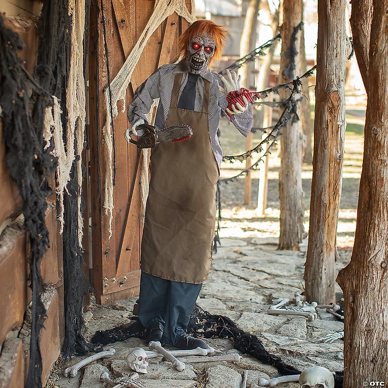 6 ft. Lifesize Animated Chainsaw Man