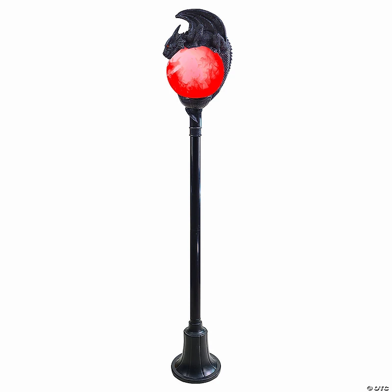 6 Ft. Light-Up Flaming Dragon Lamp Post™ with Sound Halloween Decoration