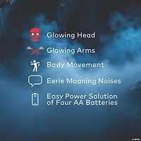 6 Ft. Rising Ghost Animated Prop Halloween Decoration