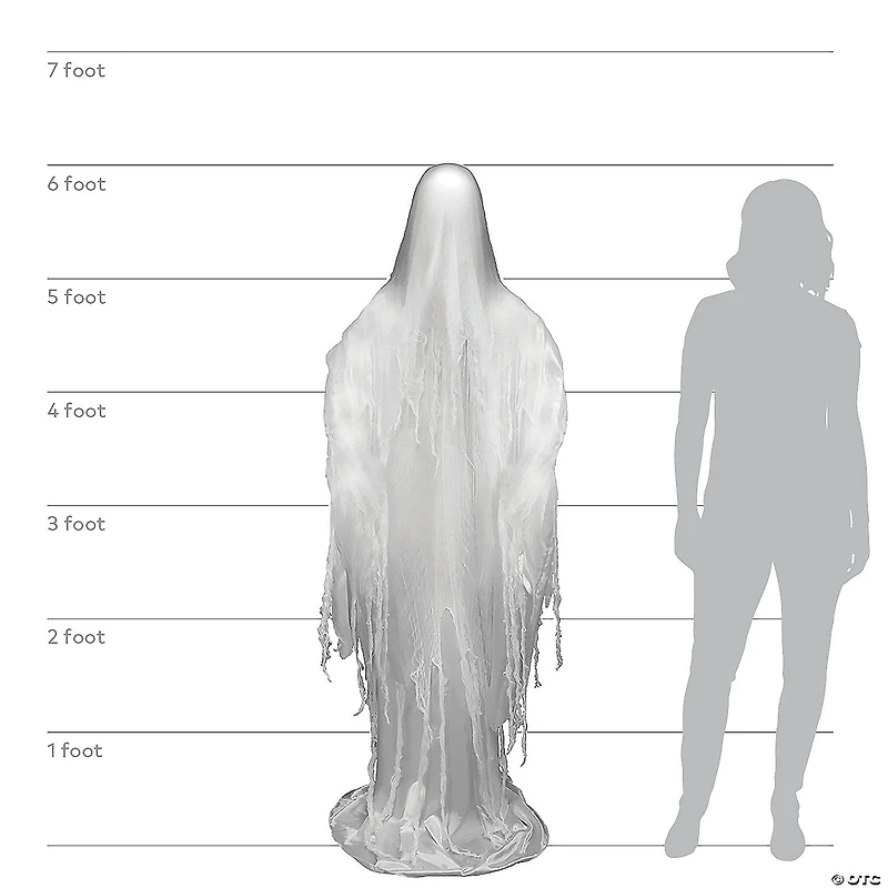 6 Ft. Rising Ghost Animated Prop Halloween Decoration