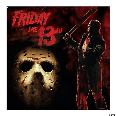 6 ft. x 6 ft. Friday the 13th™ Jason Polyester Backdrop Banner