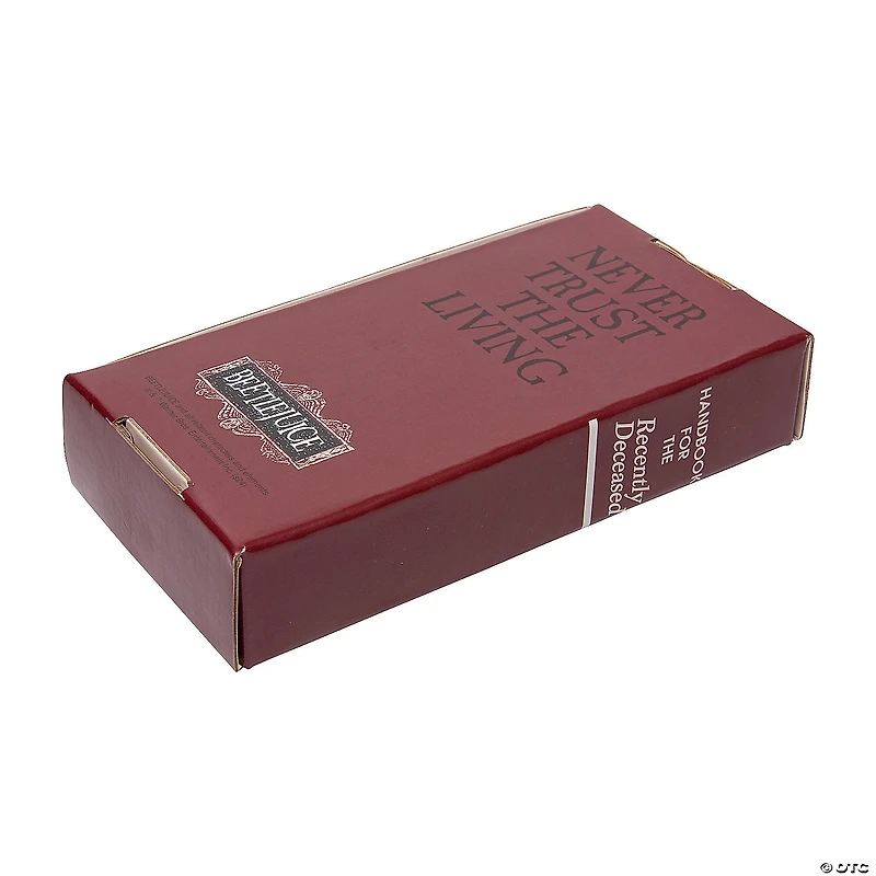6" x 3" Beetlejuice™ Roach in a Handbook Box Cardboard Invitations - 12 Pc.