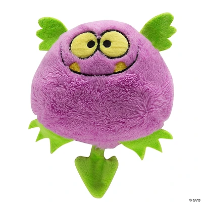 6" x 5" Soft Body Purple & Green Smiling Stuffed Monsters – 12 Pc.