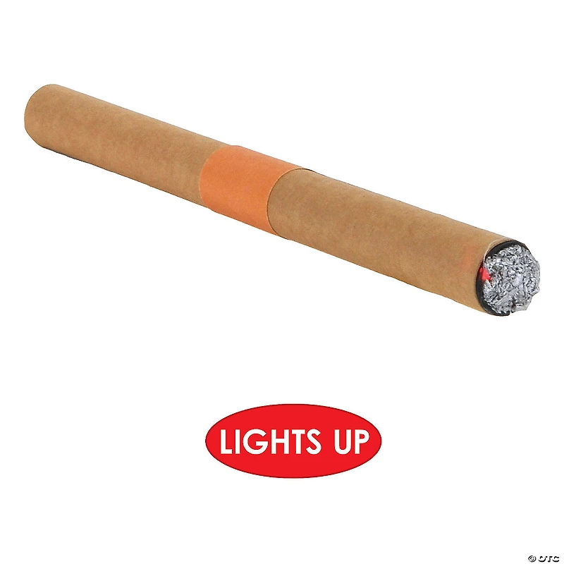 7-1/4" Red LED Light-Up Cigar Costume Accessory