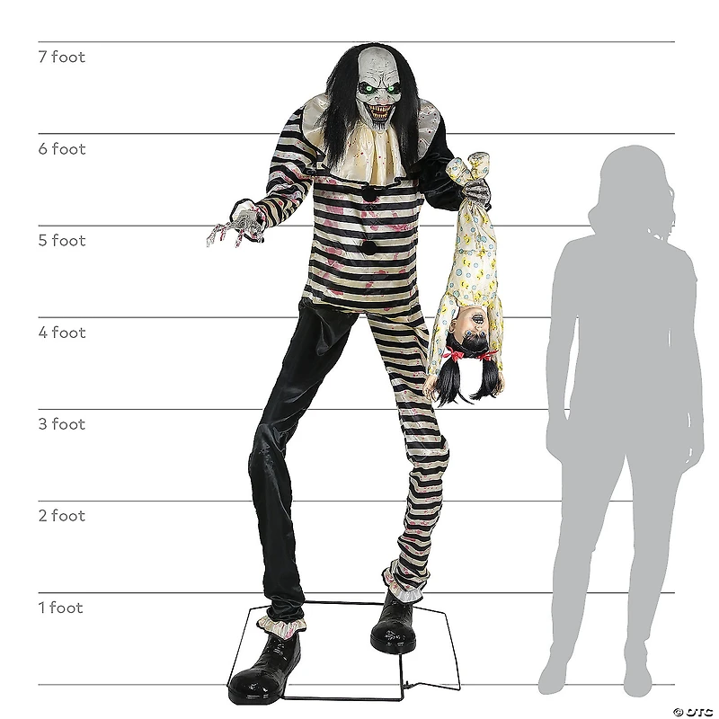 7' Animated Sweet Dreams Clown Prop