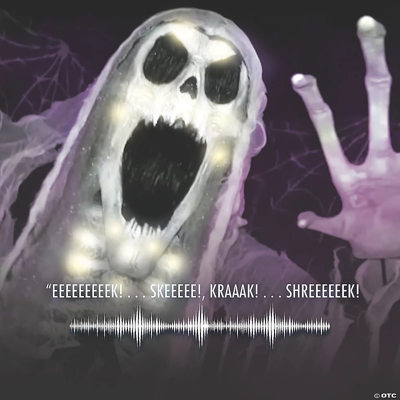 7' Animated Towering Wailing Soul Halloween Decoration