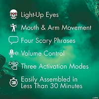 7 Ft. Animated Light-Up Cellar Dwellar Halloween Decoration