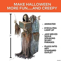 7 Ft. Animated Light-Up Soul Stealer Halloween Decoration