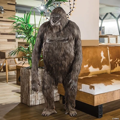 7 ft. Realistic Giant Latex Gorilla Mascot Decoration with Faux Fur