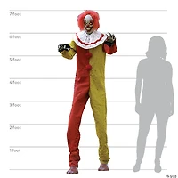 7' Pesky the Clown Animated Halloween Decoration